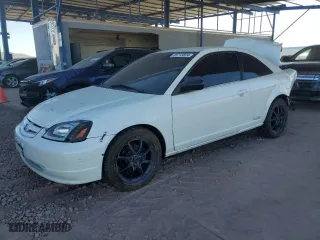 2002 Honda Civic LX with VIN 1HGEM21532L097312, listed as a Copart auction lot 85713824 with 208,738 mi miles and Salvage Title. Bid and sale history available at carsss.com. Image 1.