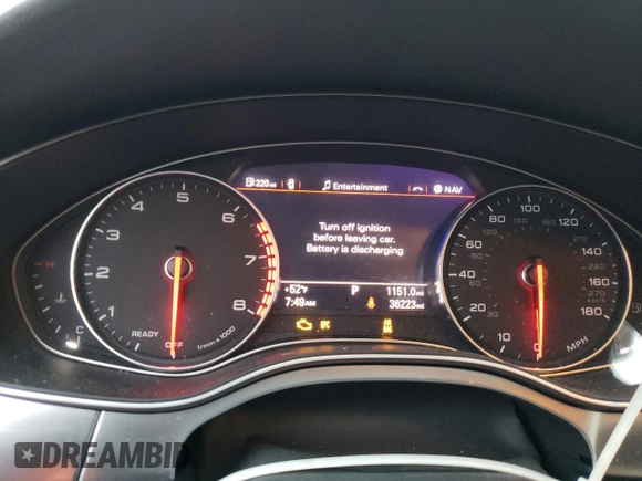 2016 Audi A6 3.0T Premium Plus with VIN WAUFGAFC5GN017920, listed as a Copart auction lot 45958543 with 36,223 mi miles. Bid and sale history available at carsss.com. Image 9.
