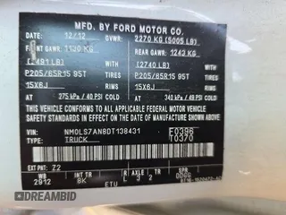 2013 Ford Transit Connect XL with VIN NM0LS7AN8DT138431, listed as a IAAI auction lot 42847724 with Not provided miles and . Bid and sale history available at DreamBid. Image 6.