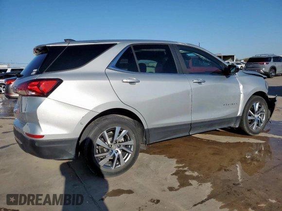 2022 Chevrolet Equinox LT with VIN 3GNAXKEV2NL212058, listed as a Copart auction lot 50015495 with 44,651 mi miles and Salvage Title. Bid and sale history available at DreamBid. Image 3.