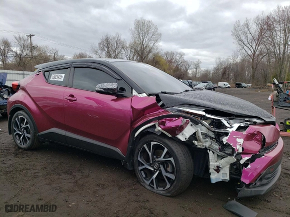 2018 Toyota C-HR XLE with VIN NMTKHMBX4JR011051, listed as a Copart auction lot 53029435 with 106,297 mi miles and Salvage Title. Bid and sale history available at carsss.com. Image 4.