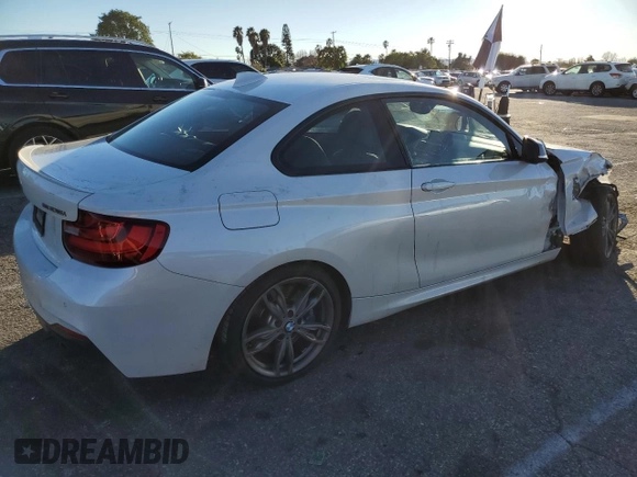 2016 BMW 2 Series M235i with VIN WBA1J7C51GV360518, listed as a Copart auction lot 37703904 with 91,791 mi miles. Bid and sale history available at carsss.com. Image 3.