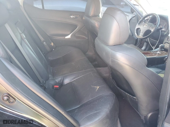 2008 Lexus IS 250 with VIN JTHBK262585061610, listed as a Copart auction lot 49828135 with 192,898 mi miles and Clean Title. Bid and sale history available at carsss.com. Image 10.
