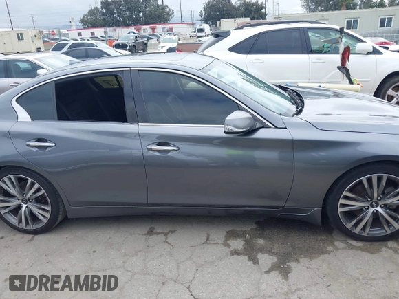 2018 Infiniti Q50 Luxe with VIN JN1EV7AP7JM354543, listed as a IAAI auction lot 42189356 with 89,503 mi miles and . Bid and sale history available at DreamBid. Image 14.