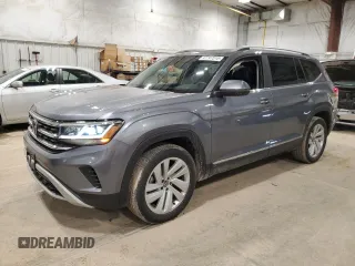 2021 Volkswagen Atlas SEL with VIN 1V2BP2CA1MC594444, listed as a Copart auction lot 47747515 with 72,702 mi miles and Salvage title. Bid and sale history available at DreamBid. Image 1.