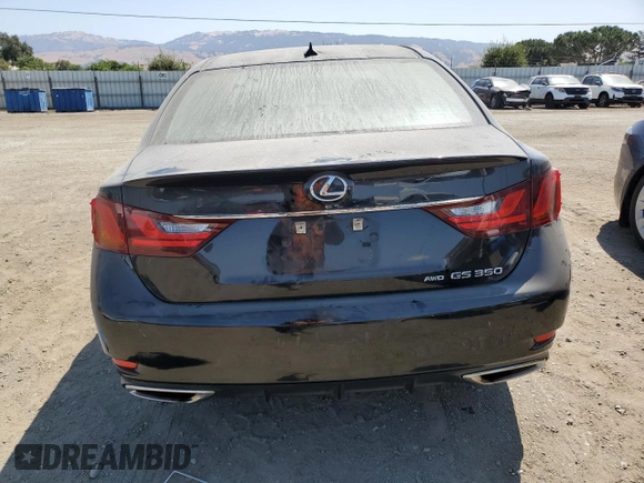 2014 Lexus GS 350 with VIN JTHCE1BL2E5021470, listed as a Copart auction lot 62321095 with 44,505 mi miles and Salvage title. Bid and sale history available at DreamBid. Image 6.