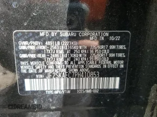2023 Subaru Forester Premium z VIN JF2SKAEC7PH410853, wystawiony jako Copart lot #54714785 z przebiegiem 26 214 mil mil oraz Szkoda całkowita • Salvage title. Historia ofert i sprzedaży dostępna na DreamBid. Obrazek 12.
