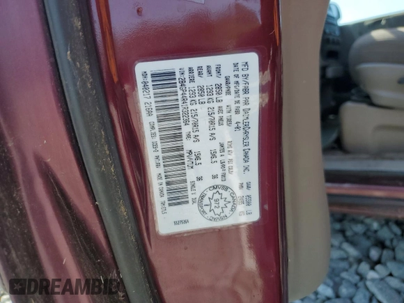 2001 Dodge Caravan Sport with VIN 2B4GP44R41R322364, listed as a Copart auction lot 57186875 with Not provided miles and Salvage title. Bid and sale history available at DreamBid. Image 13.