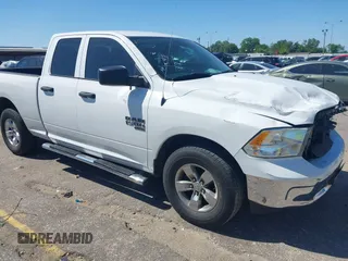 2021 Ram 1500 Tradesman with VIN 1C6RR6FGXMS506585, listed as a IAAI auction lot 41953373 with 100,439 mi miles and . Bid and sale history available at DreamBid. Image 1.