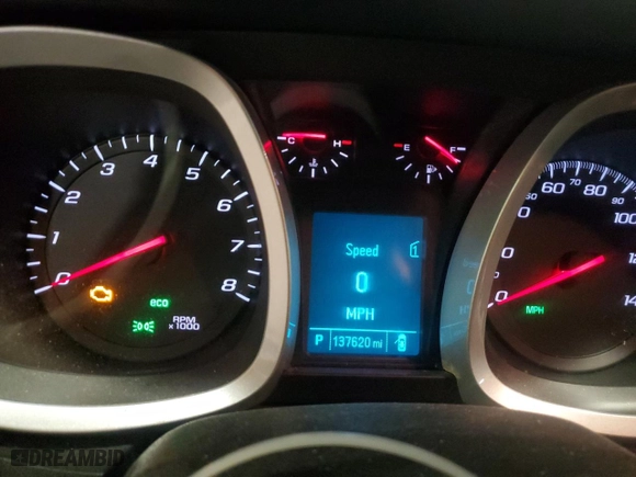 2012 Chevrolet Equinox LS with VIN 2GNALBEK5C6351040, listed as a Copart auction lot 54163865 with 137,620 mi miles and Clean Title. Bid and sale history available at carsss.com. Image 9.