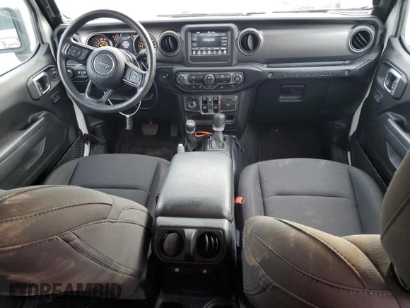 2022 Jeep Wrangler Unlimited Willys with VIN 1C4HJXDN2NW253579, listed as a Copart auction lot 73274214 with 22,583 mi miles and Salvage Title. Bid and sale history available at DreamBid. Image 8.