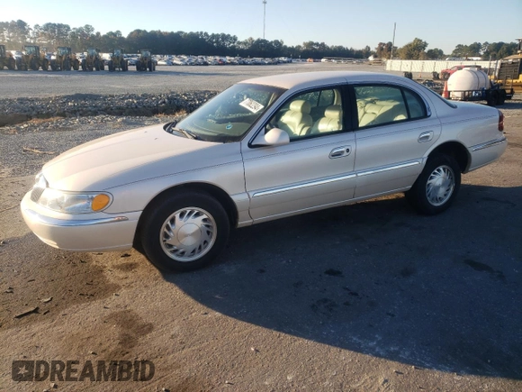 1998 Lincoln Continental with VIN 1LNFM97V3WY647762, listed as a Copart auction lot 77062294 with 153,553 mi miles and Salvage Title. Bid and sale history available at carsss.com. Image 1.