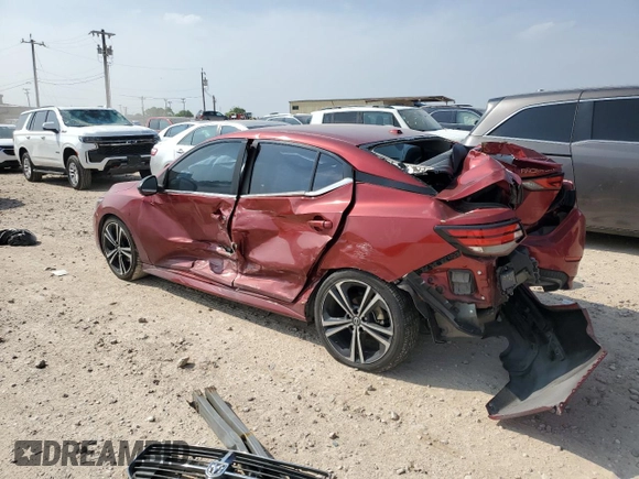 2020 Nissan Sentra SR with VIN 3N1AB8DVXLY266366, listed as a Copart auction lot 51282925 with 47,718 mi miles and Salvage Title. Bid and sale history available at DreamBid. Image 2.