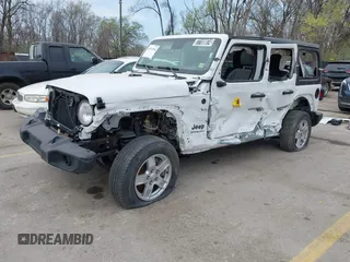2024 Jeep Wrangler Sport S with VIN 1C4PJXDN7RW243762, listed as a IAAI auction lot 41912844 with 18,935 mi miles and . Bid and sale history available at DreamBid. Image 2.