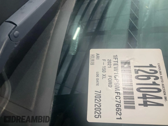2021 Ford F-150 XL с VIN 1FTEW1CP9MFC76621, выставлен на аукционе IAAI как лот 42743367 с пробегом 25 280 миль миль и . История ставок и продаж доступна на DreamBid. Изображение 1.