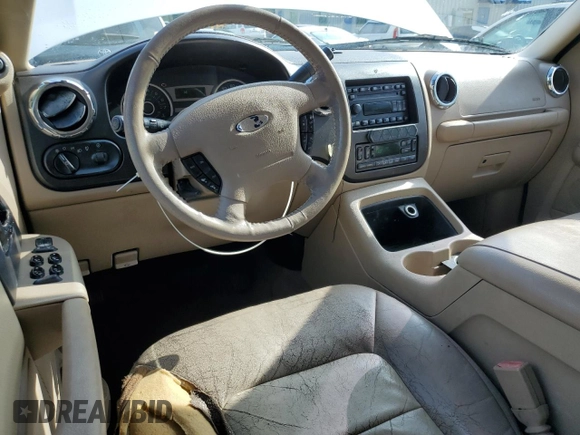 2005 Ford Expedition Eddie Bauer z VIN 1FMPU17525LA02246, wystawiony jako Copart lot #59372255 z przebiegiem 264 839 mil mil oraz Szkoda całkowita • Salvage title. Historia ofert i sprzedaży dostępna na DreamBid. Obrazek 8.