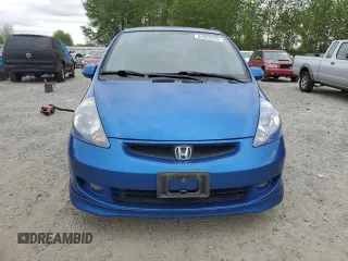 2007 Honda Fit Sport with VIN JHMGD38617S032997, listed as a Copart auction lot 54865225 with 182,428 mi miles and Salvage Title. Bid and sale history available at carsss.com. Image 5.