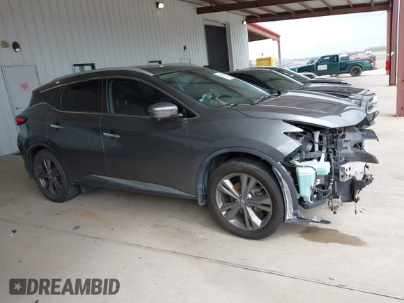 2019 Nissan Murano S with VIN 5N1AZ2MJ2KN123499, listed as a IAAI auction lot 41915232 with 55,772 mi miles and . Bid and sale history available at DreamBid. Image 13.