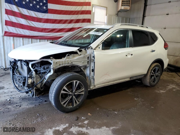 2017 Nissan Rogue SL with VIN 5N1AT2MV6HC866238, listed as a Copart auction lot 47485365 with 123,665 mi miles and Salvage Title. Bid and sale history available at carsss.com. Image 1.