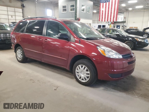 2005 Toyota Sienna CE with VIN 5TDZA23C75S248742, listed as a Copart auction lot 54779615 with 52,865 mi miles and Salvage Title. Bid and sale history available at DreamBid. Image 4.
