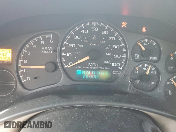 2002 Chevrolet Suburban LT with VIN 1GNFK16Z22J140703, listed as a Copart auction lot 41691065 with 234,596 mi miles and Salvage Title. Bid and sale history available at carsss.com. Image 9.