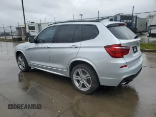2013 BMW X3 xDrive35i with VIN 5UXWX7C54DL977845, listed as a Copart auction lot 48598485 with 24,753 mi miles and Salvage Title. Bid and sale history available at DreamBid. Image 2.