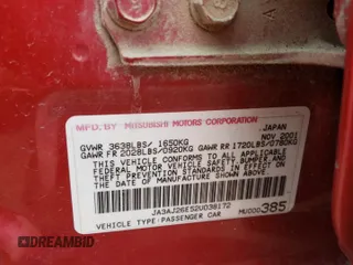 2002 Mitsubishi Lancer ES with VIN JA3AJ26E52U038172, listed as a Copart auction lot 66434354 with Not Provided miles and Clean Title. Bid and sale history available at carsss.com. Image 12.