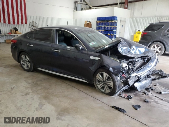 2017 Kia Optima EX with VIN KNAGU4LEXH5013674, listed as a Copart auction lot 76308204 with 122,493 mi miles and Salvage Title. Bid and sale history available at DreamBid. Image 4.