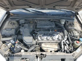2001 Honda Civic EX with VIN 2HGES26741H562627, listed as a Copart auction lot 66647894 with 179,262 mi miles and Clean Title. Bid and sale history available at DreamBid. Image 11.