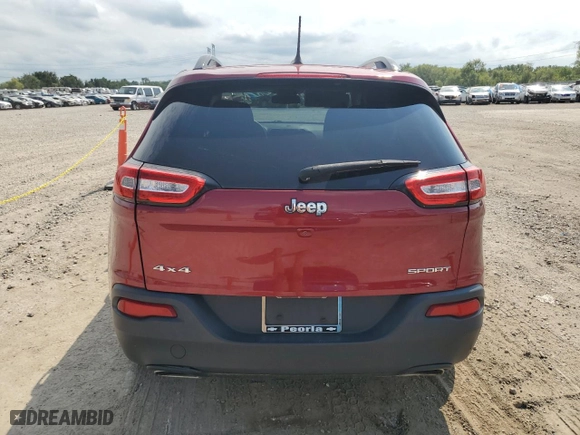 2016 Jeep Cherokee Sport with VIN 1C4PJMAS9GW349118, listed as a Copart auction lot 69532944 with 73,876 mi miles and Salvage Title. Bid and sale history available at carsss.com. Image 6.