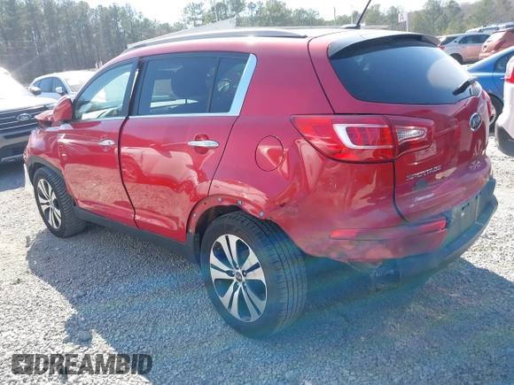 2011 Kia Sportage EX with VIN KNDPC3A22B7013561, listed as a IAAI auction lot 41785301 with 136,498 mi miles and . Bid and sale history available at carsss.com. Image 3.