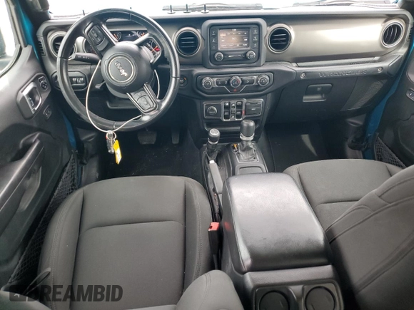2020 Jeep Wrangler Unlimited Sport S with VIN 1C4HJXDN0LW148178, listed as a Copart auction lot 48457835 with 92,147 mi miles and Salvage Title. Bid and sale history available at carsss.com. Image 8.