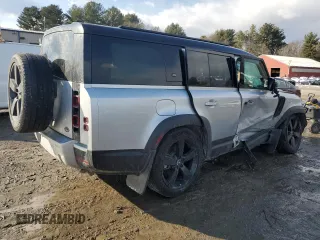 2023 Land Rover Defender with VIN SALEJFEUXP2229892, listed as a Copart auction lot 42646235 with Not provided miles and Salvage title. Bid and sale history available at DreamBid. Image 3.