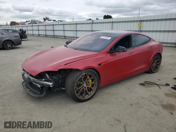 2021 Tesla Model S Plaid с VIN 5YJSA1E66MF436089, выставлен на аукционе Copart как лот 46114235 с пробегом Не указан миль и Списание • Salvage title. История ставок и продаж доступна на DreamBid. Изображение 1.