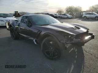 2017 Chevrolet Corvette Grand Sport 2LT with VIN 1G1YX2D75H5120935, listed as a Copart auction lot 84403624 with 0 mi miles and Salvage Title. Bid and sale history available at carsss.com. Image 4.