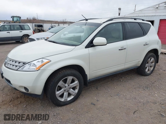 2007 Nissan Murano S with VIN JN8AZ08W17W615235, listed as a IAAI auction lot 41539442 with 200,342 mi miles and . Bid and sale history available at DreamBid. Image 2.