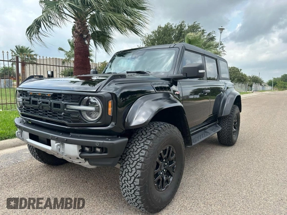 2023 Ford Bronco Raptor with VIN 1FMEE5JR1PLA80964, listed as a Copart auction lot 54699815 with 4,669 mi miles and Clean Title. Bid and sale history available at carsss.com. Image 2.