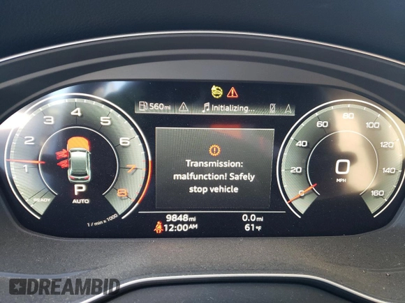 2024 Audi Q5 S line Prestige with VIN WA1FAAFY4R2022069, listed as a Copart auction lot 73215794 with 9,848 mi miles and Salvage title. Bid and sale history available at DreamBid. Image 9.