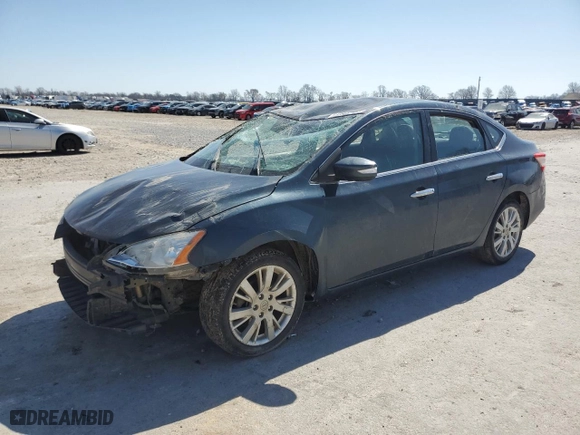 2013 Nissan Sentra SL with VIN 3N1AB7AP8DL652265, listed as a Copart auction lot 48807455 with 0 mi miles and Salvage Title. Bid and sale history available at carsss.com. Image 1.