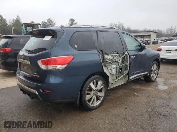 2013 Nissan Pathfinder Platinum with VIN 5N1AR2MM9DC666857, listed as a Copart auction lot 88722725 with 181,323 mi miles and Clean Title. Bid and sale history available at carsss.com. Image 3.