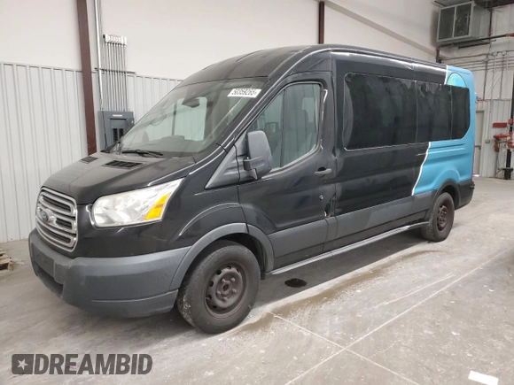 2015 Ford Transit Passenger XL z VIN 1FBAX2CM5FKB22509, wystawiony jako Copart lot #50359265 z przebiegiem 190 581 mil mil oraz Szkoda całkowita • Salvage title. Historia ofert i sprzedaży dostępna na DreamBid. Obrazek 1.