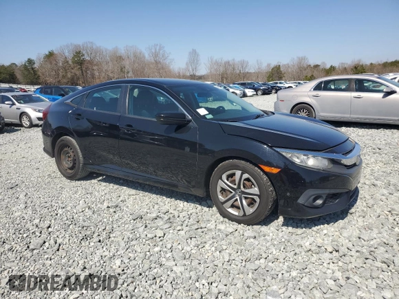 2017 Honda Civic Sedan LX with VIN 19XFC2F60HE010569, listed as a Copart auction lot 48873155 with 128,818 mi miles and Salvage Title. Bid and sale history available at carsss.com. Image 4.