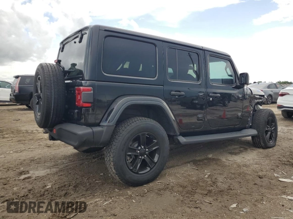 2020 Jeep Wrangler Unlimited Sahara Altitude with VIN 1C4HJXEN2LW271138, listed as a Copart auction lot 68511274 with 45,371 mi miles and Non repairable. Bid and sale history available at DreamBid. Image 3.