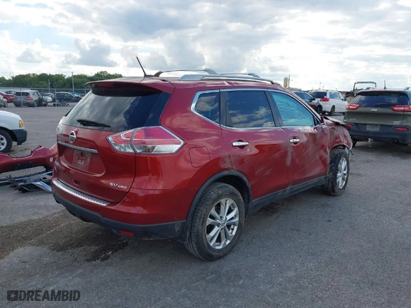 2016 Nissan Rogue SV with VIN 5N1AT2MV6GC821153, listed as a IAAI auction lot 40439434 with 210,114 mi miles. Bid and sale history available at carsss.com. Image 4.