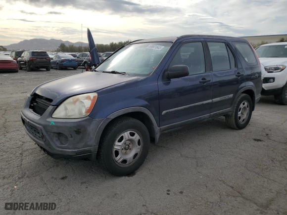 2006 Honda CR-V LX with VIN JHLRD68546C020776, listed as a Copart auction lot 50601645 with 233,222 mi miles and Salvage Title. Bid and sale history available at carsss.com. Image 1.