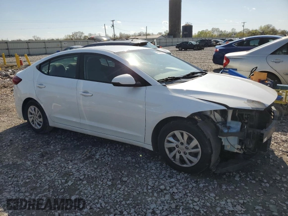 2017 Hyundai Elantra SE with VIN 5NPD74LF9HH037275, listed as a Copart auction lot 50552095 with 239,520 mi miles and Salvage title. Bid and sale history available at DreamBid. Image 4.