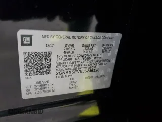 2018 Chevrolet Equinox LT z VIN 2GNAXSEV9J6245136, wystawiony jako Copart lot #55026665 z przebiegiem 129 498 mil mil oraz Szkoda całkowita • Salvage title. Historia ofert i sprzedaży dostępna na DreamBid. Obrazek 13.