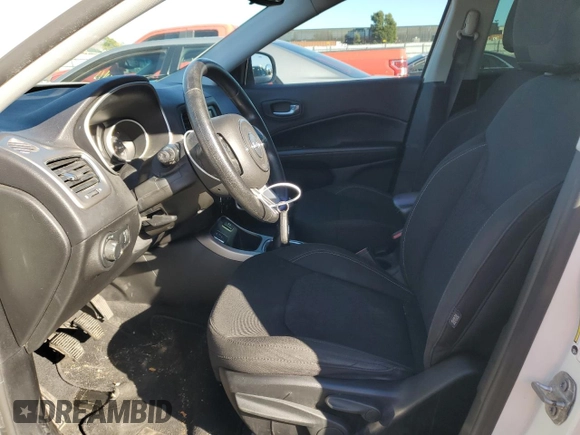 2017 Jeep Compass Sport with VIN 3C4NJCAB4HT672923, listed as a Copart auction lot 78287074 with 70,724 mi miles and Salvage Title. Bid and sale history available at carsss.com. Image 7.