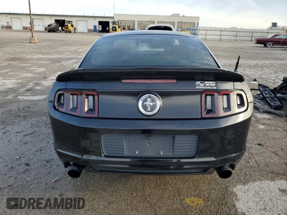 2013 Ford Mustang V6 with VIN 1ZVBP8AM3D5259477, listed as a Copart auction lot 51138405 with 104,667 mi miles and Salvage Title. Bid and sale history available at carsss.com. Image 6.