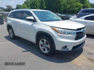 2015 Toyota Highlander Limited with VIN 5TDYKRFH9FS085439, listed as a IAAI auction lot 42668538 with 163,864 mi miles and . Bid and sale history available at DreamBid. Image 1.